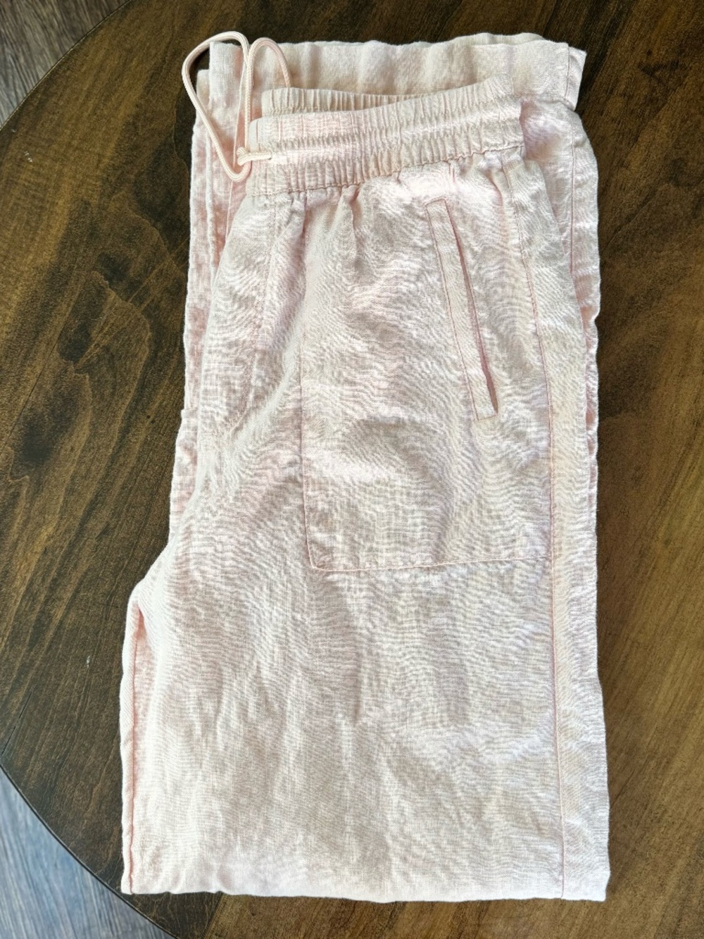 Athleta Light Pink Linen Pants